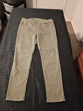 American Eagle Outfitters Olive Green Stretch Jeggings
